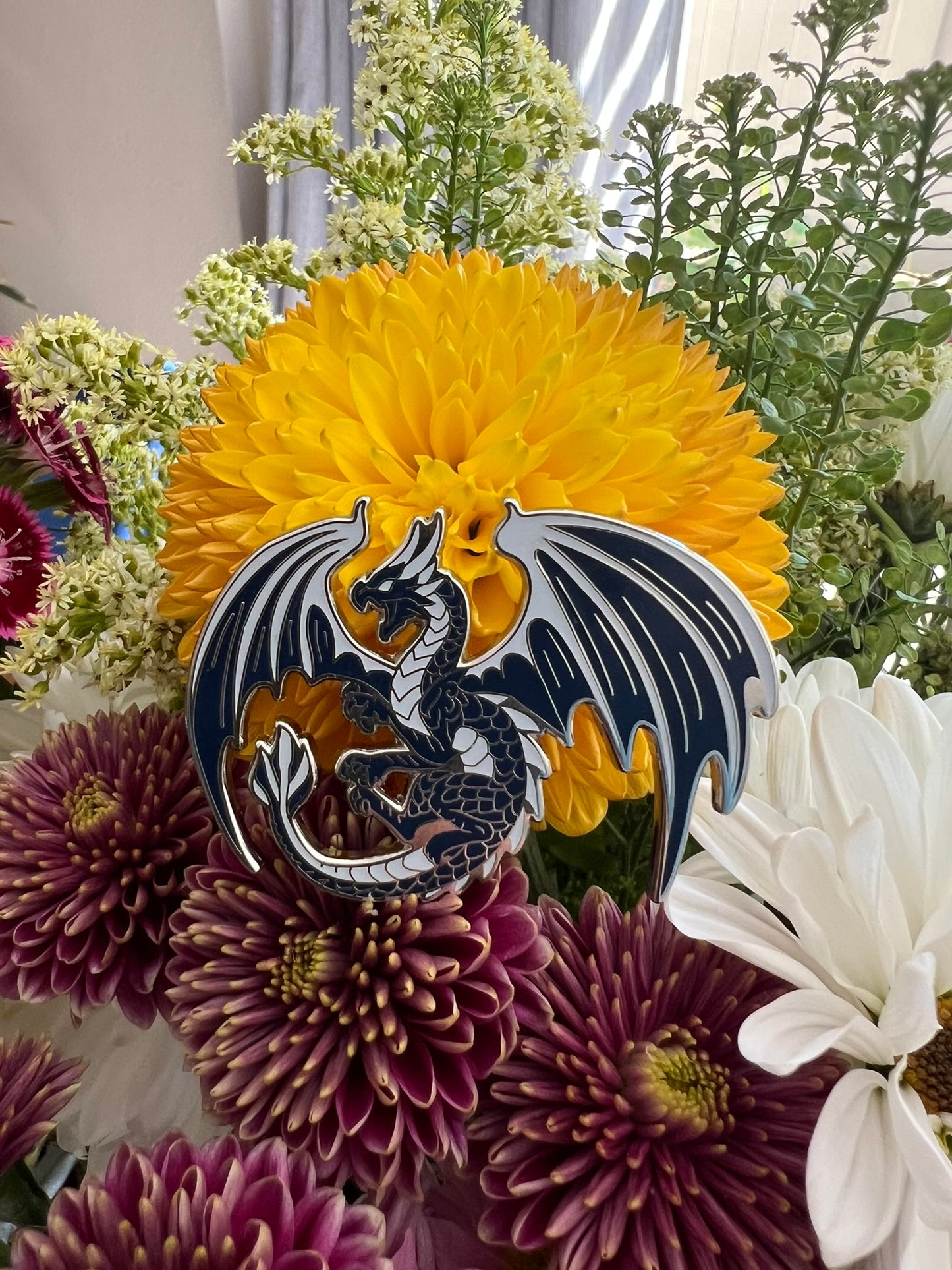 Blue Dragon Pin (Glow in the Dark)